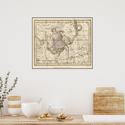  Ophiuchus Constellation Zodiac Print (Keuken)