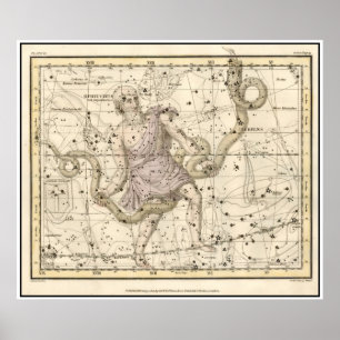  Ophiuchus Constellation Zodiac Print