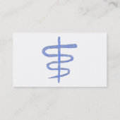 Ophiuchus Zodiac Sign in Blue. Visitekaartje (Achterkant)