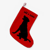 Ophouden van labrador Retriever Kleine Kerstsok (Voorkant (Hangend))