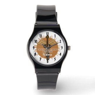 Ophthalmic Nurse Caduceus Horloge