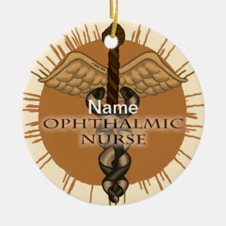 Ophthalmic Nurse Caduceus Keramisch Ornament
