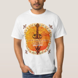 Ophthalmic Nurse Caduceus T-shirt