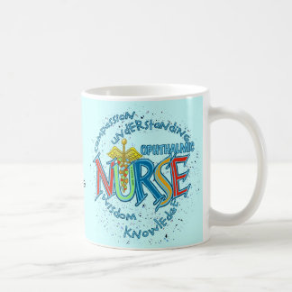 Ophthalmic Nurse Motto aangepaste verpleegkundigen Koffiemok
