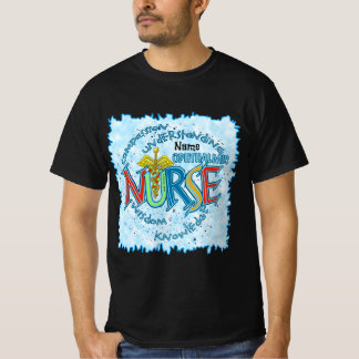 Ophthalmic Nurse Motto custom verpleegkundigen t-s T-shirt