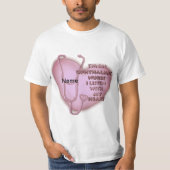 Ophthalmic Nurse Red Heart aangepaste verpleegkund T-shirt