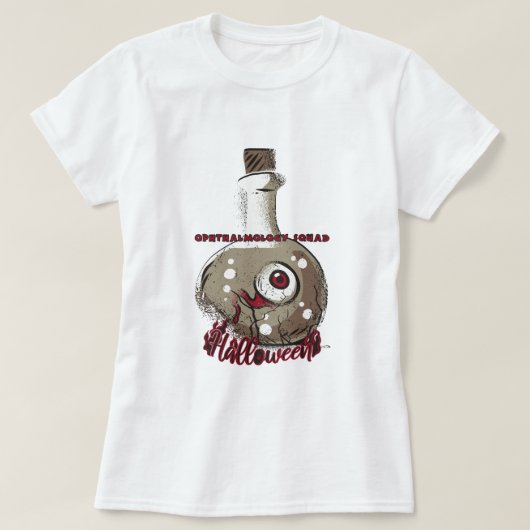 Ophthalmology Squad - Halloween Eyeball T-shirt (Design voorkant)