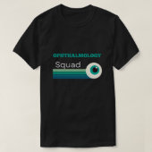 Ophthalmology Squad met zonsondergang en ogen T-shirt (Design voorkant)