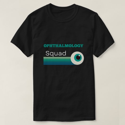 Ophthalmology Squad met zonsondergang en ogen T-shirt (Design voorkant)