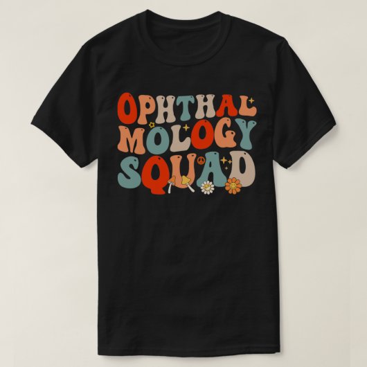 Ophthalmology Squad Retro Style 3 T-shirt (Design voorkant)