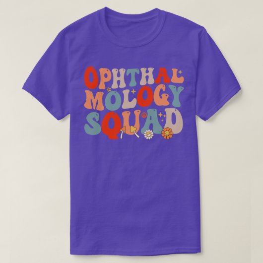 Ophthalmology Squad Retro Style T-shirt (Design voorkant)