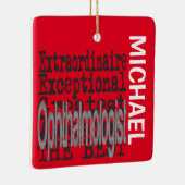 Ophthalmoloog Extraordinaire CUSTOM Keramisch Ornament (Rechts)