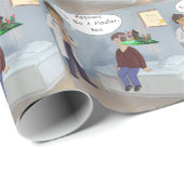 Ophthalmoloog vindt een parade oogvloerbedekking cadeaupapier (Rol Hoek)