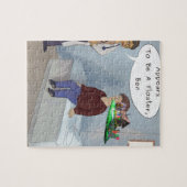 Ophthalmoloog vindt een parade oogvloerbedekking legpuzzel (Horizontaal)