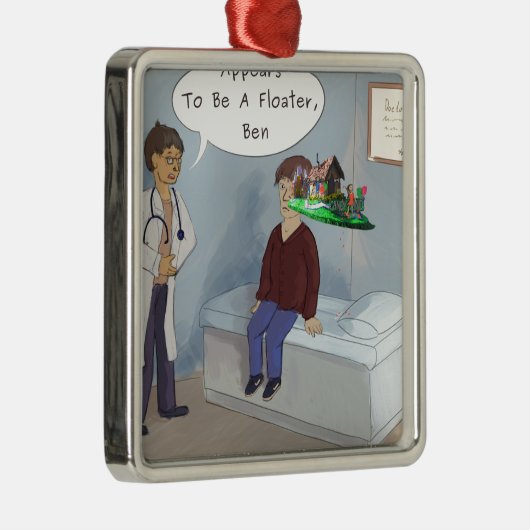 Ophthalmoloog vindt een parade oogvloerbedekking metalen ornament (Rechts)