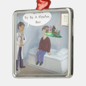 Ophthalmoloog vindt een parade oogvloerbedekking metalen ornament (Links)