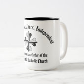 OPI-Mok Tweekleurige Koffiemok (Voorkant rechts)