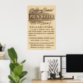 OPIATE PAIN KILLER PATENT MEDICINE POSTER (Thuiskantoor)