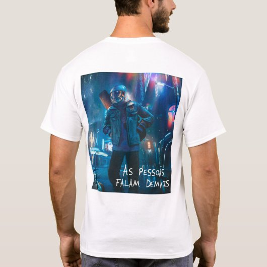 Opiniões (Modelo II) T-shirt (Achterkant)