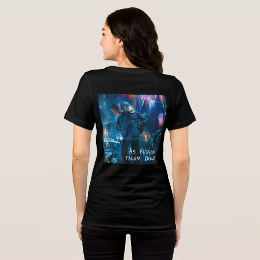 Opiniões (Modelo II) Tri-Blend Shirt (Achterkant volledig)