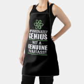 "Opinionated Genius...geen echte slimme kont" Schort (Insitu)