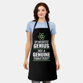 "Opinionated Genius...geen echte slimme kont" Schort (Gedragen)
