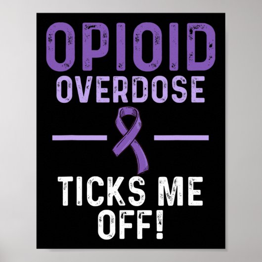 Opioïd Overdosis Bewustzijn Overlevende strijder 6 Poster (Voorkant)