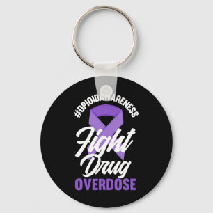 Opioïde bewustzijn strijd tegen drugs overdosering sleutelhanger