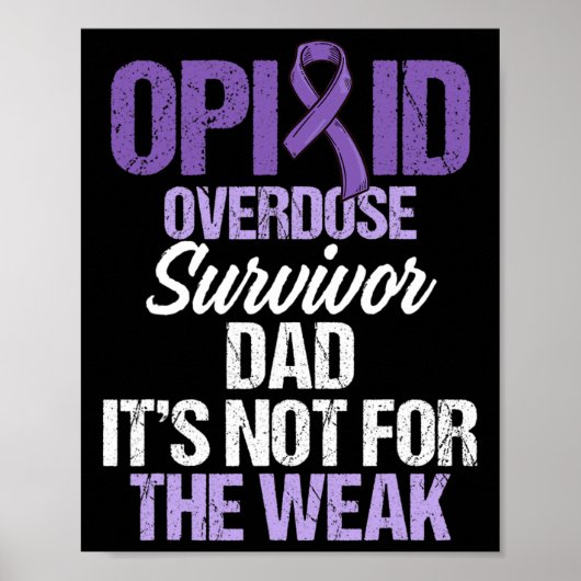 Opioïde Overdosis Awareness Warrior Survivor &#; Poster (Voorkant)