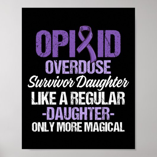 Opioïde Overdosis Bewustzijn Warrior Overlevende 6 Poster (Voorkant)