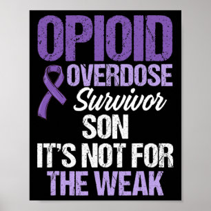 Opioïde Overdosis Bewustzijn Warrior Overlevende 8 Poster