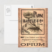 Opium-1883 Briefkaart (Voorkant / Achterkant)