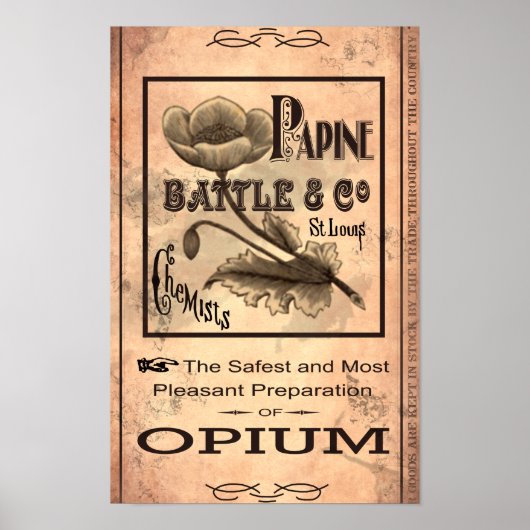 Opium-1883 Poster (Voorkant)
