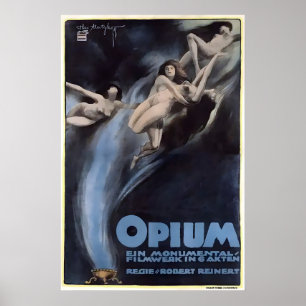 Opium 1919 Frans-Canadees (Super Zeldzaam) Film Poster