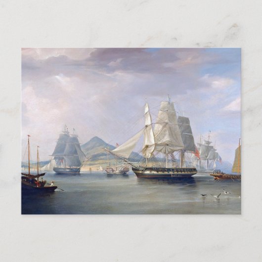 Opium Clipper Schepen 1824 Briefkaart (Voorkant)