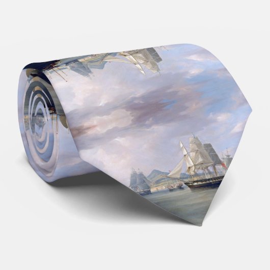 Opium Clipper Schepen 1824 Stropdas (Opgerold)