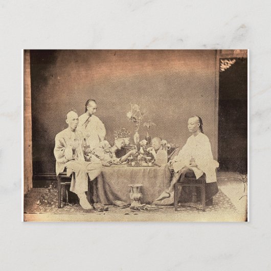 Opiumrokers in China Briefkaart (Voorkant)