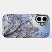 Opkijkend naar winterochtendbomen Case-Mate iPhone case (Achterkant (horizontaal))