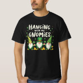 Opknoping met gnomies grappig op Patriks Day T-shirt (Voorkant)