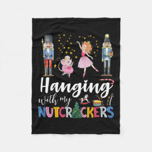 Opknoping met mijn Notenkrakers Squad Kerstballet Fleece Deken