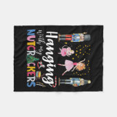 Opknoping met mijn Notenkrakers Squad Kerstballet Fleece Deken (Voorkant (Horizontaal))