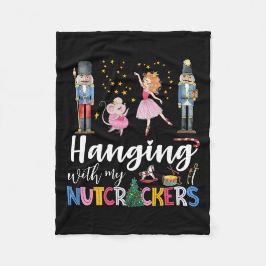 Opknoping met mijn Notenkrakers Squad Kerstballet Fleece Deken (Voorkant)
