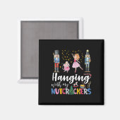 Opknoping met mijn Notenkrakers Squad Kerstballet Magneet (Voorkant / Achterkant)