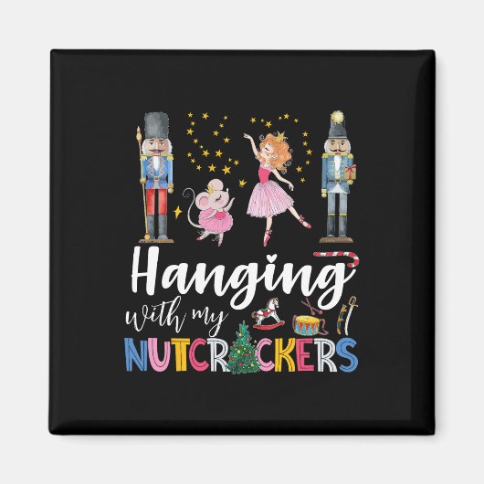 Opknoping met mijn Notenkrakers Squad Kerstballet Magneet (Voorkant)