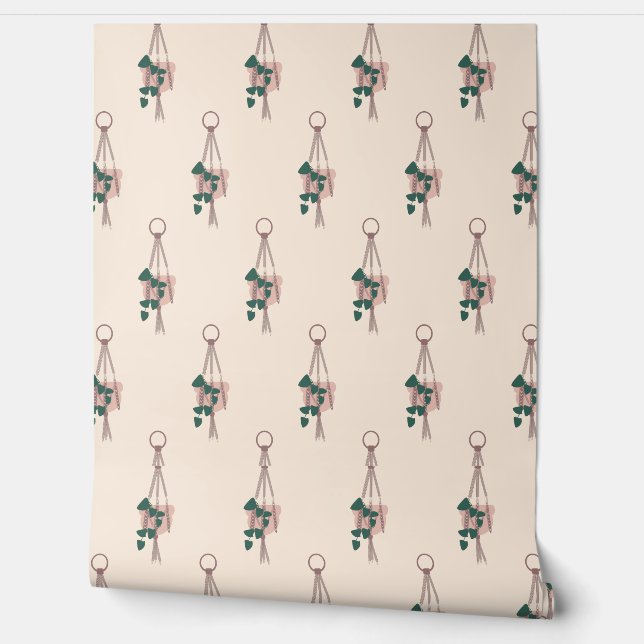 Opknoping Planten Herhaal Behang (Afrollen)