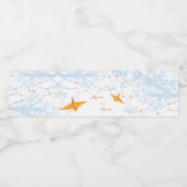 Opknoping Sinaasappel Origami Papier Kranen Aziati Waterfles Etiket (Enkel label)