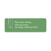 Opknoping Sneeuwvlokken Return Address Label (groe (Voorkant)