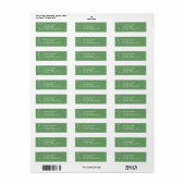 Opknoping Sneeuwvlokken Return Address Label (groe (Full Sheet)