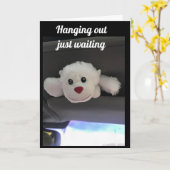 ** OPKNOPING UIT OM GELUKKIGE VERJAARDAG TE ZEGGEN KAART (Gele Bloem)