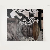 "Opknoping van voorouderlijke draden": Wandkleed (Voorkant (horizontaal))